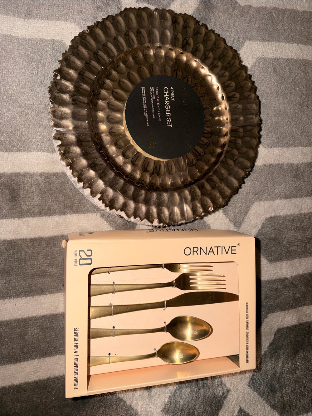 New flatware & chargers bundle